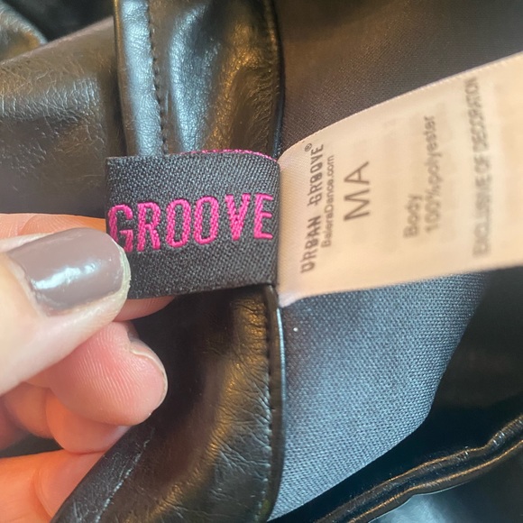 Urban Groove Vegan Leather Black Jacket - Picture 16 of 16